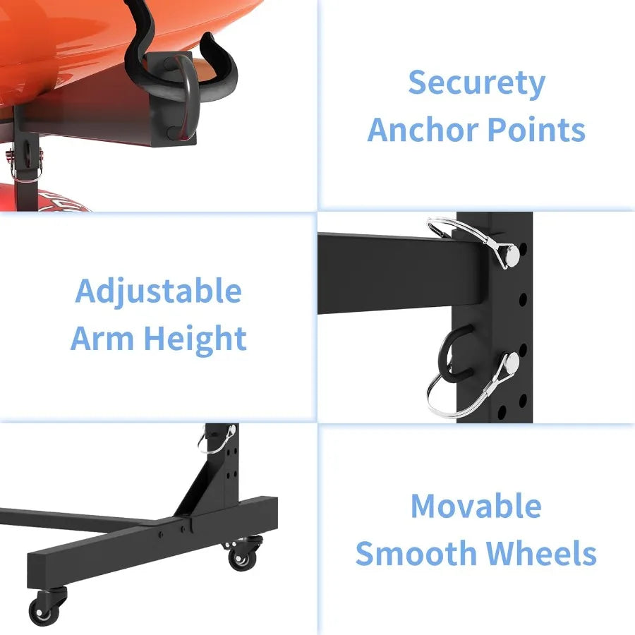 Kayak Storage Rack Heavy Duty Kayak Stand Canoe Rack