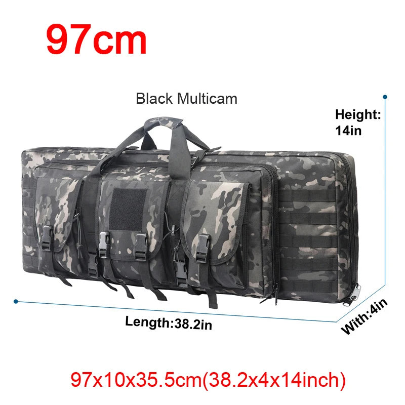 LQARMY Tactical Double Rifle Case Molle  Backpack Hunting