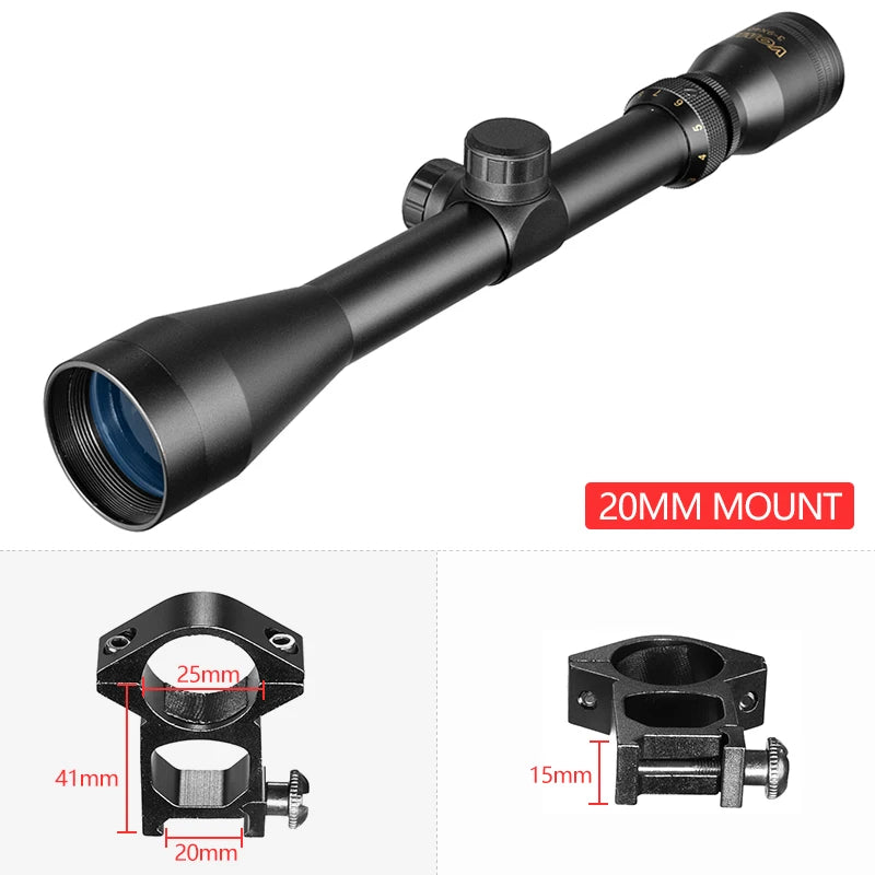3-9X40 Scope Wire Rangefinder Reticle Hunting