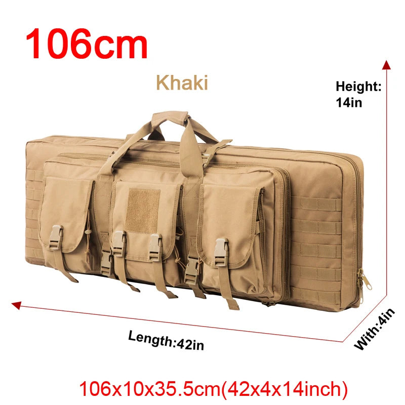 LQARMY Tactical Double Rifle Case Molle  Backpack Hunting