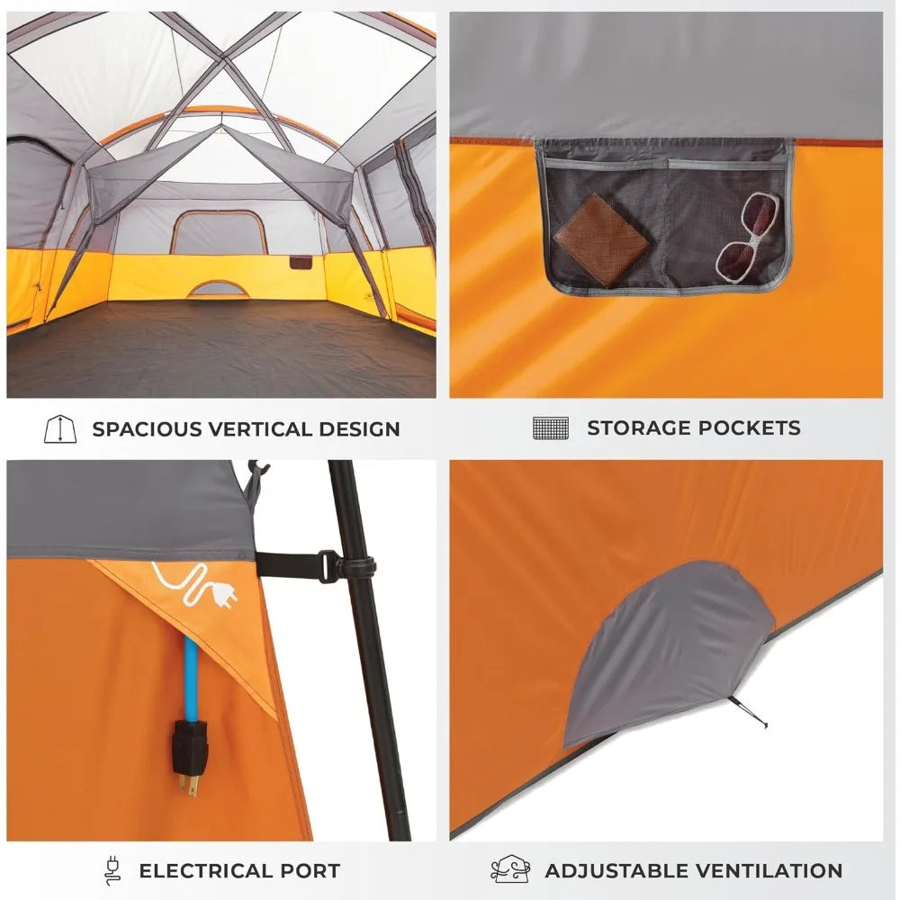 Tent for Family Camping Large Multi Room Cabin Tent