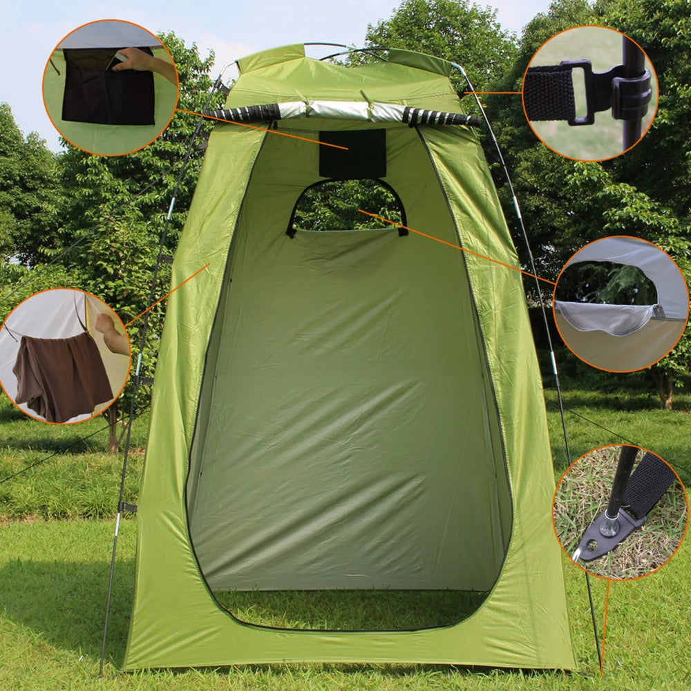 Camping Tent for Shower 6FT Privacy Changing Room for Camping Biking Toilet Shower