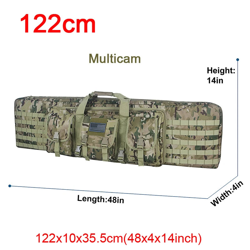LQARMY Tactical Double Rifle Case Molle  Backpack Hunting