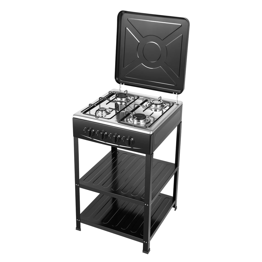 4 Burners Gas Stove Propane Removable Smokeless Barbecue Grill