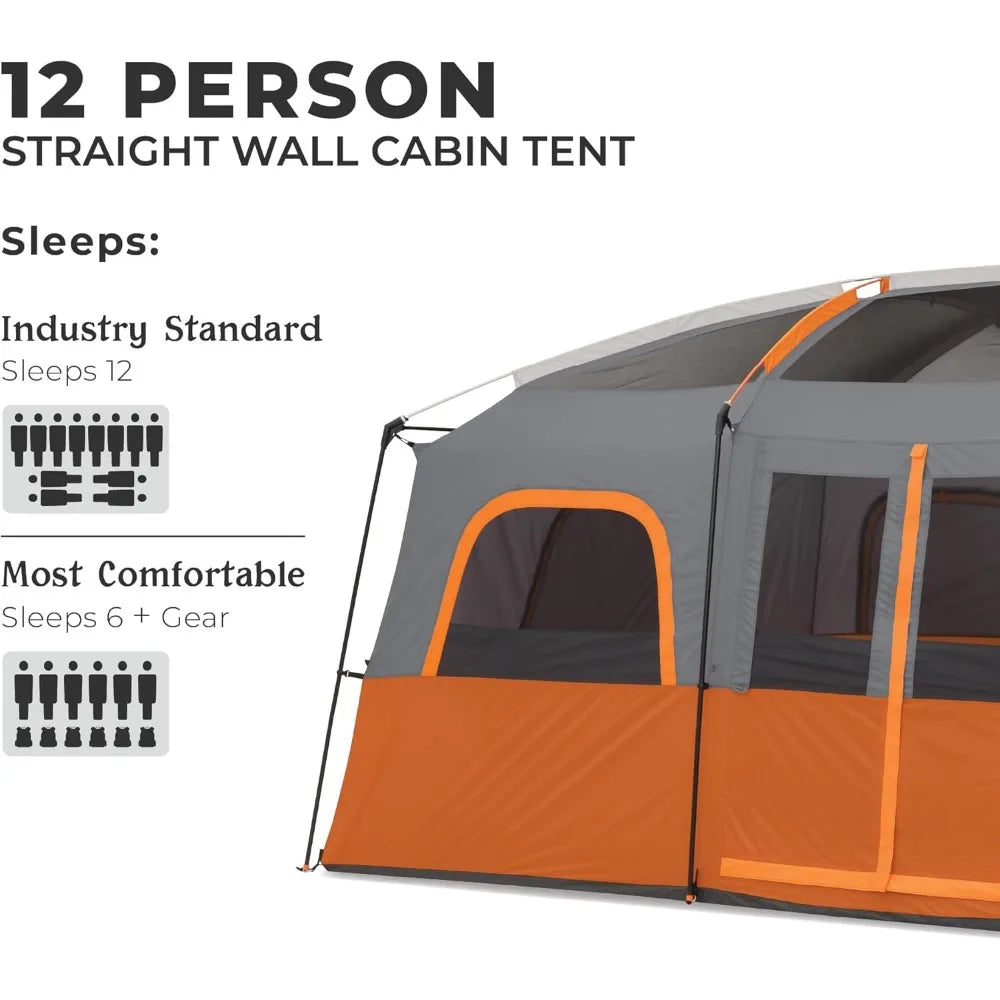 Tent for Family Camping Large Multi Room Cabin Tent