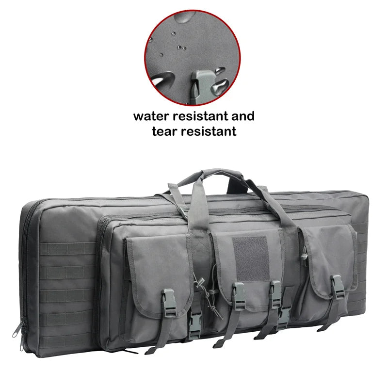 LQARMY Tactical Double Rifle Case Molle  Backpack Hunting