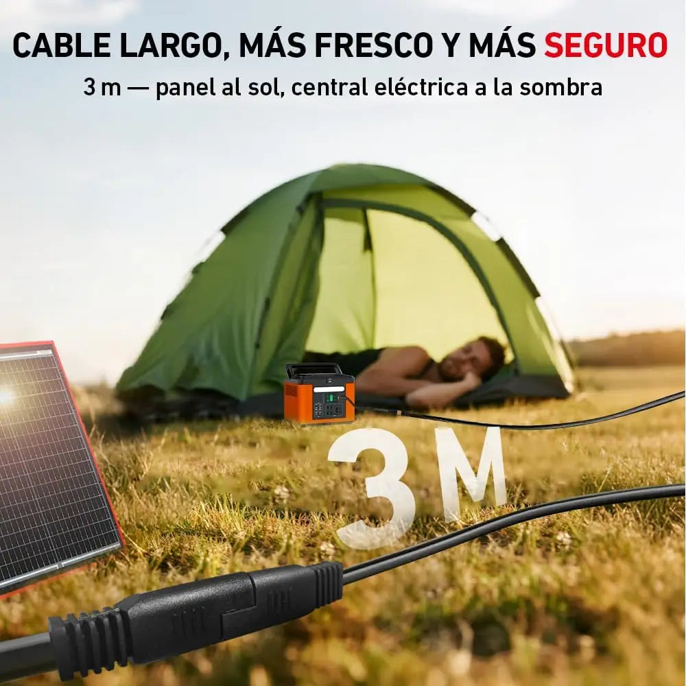 100W Portable Foldable Solar Panel Kit with Controller, USB for 12V Batteries, Power Stations, RV Camping Emergency Use