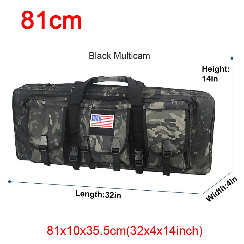 LQARMY Tactical Double Rifle Case Molle  Backpack Hunting