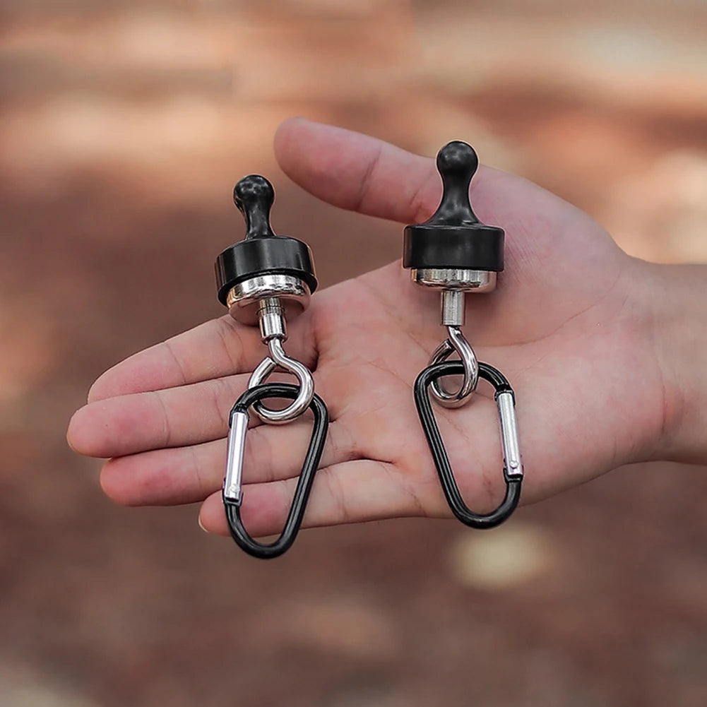 Magnetic Lanyard Clip Pulling Force Mini Magnetic Hooks D Shape Multipurpose