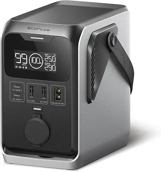 ECOFLOW TRAIL 300 DC Portable Power Station, 288Wh LiFePO4 300W DC Output, Compact Solar Generator for Camping,