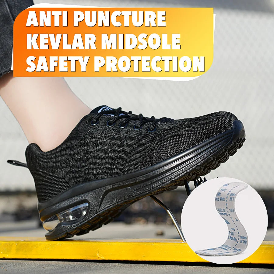Four seasons women's puncture-proof daily casual safety shoes
