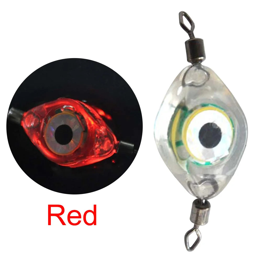 LED Fishing Bait Light Eye Shape Fishing Lure Light LED Waterproof Sensing Deep Drop for Seawater Freshwater for Underwater