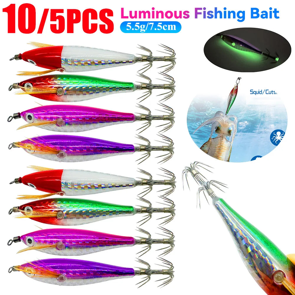 Cuttlefish Fishing Bait Simulation Squid Hook Lure Hook