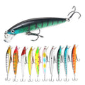 10Pcs Long Tail Minnow Fishing Lure 10cm 9g Floating Hard Bait Artificial Wobbler Crankbait 3D Eye Carp Perch Fishing Tackles