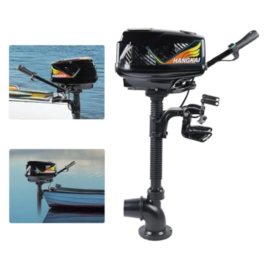 1000W 48V Brushless Electric Outboard Motor for Heavy Duty Fishing Boats and Inflatable Kayaks 4HP HighTorque Short Shaft Engin