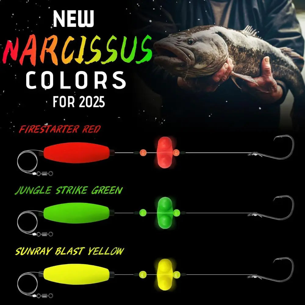 6-Rig Catfish Kit: Sinker Sliders, Pyramid Sinker, Floats, and Circle Hooks 6/0