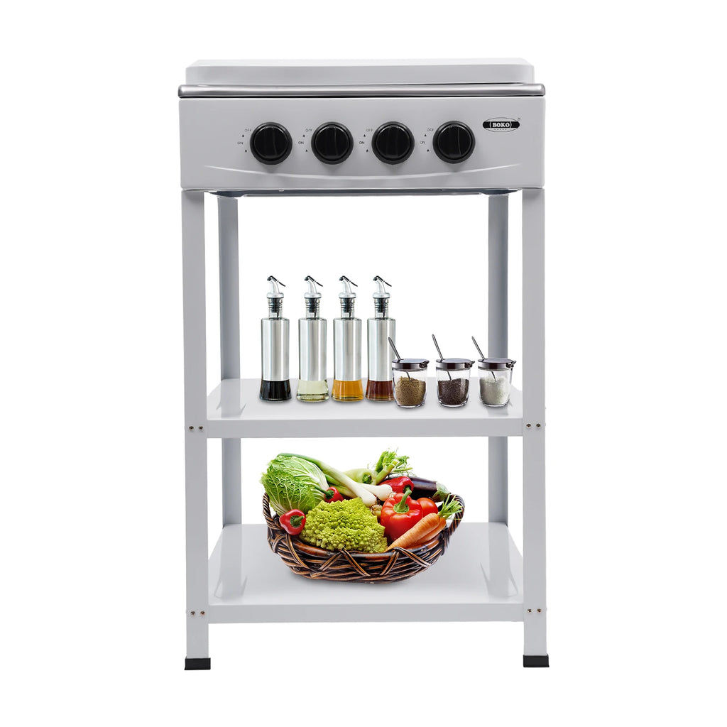 4 Burners Gas Stove Propane Removable Smokeless Barbecue Grill