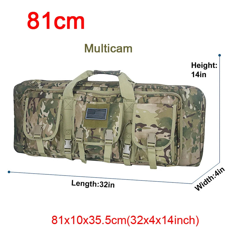 LQARMY Tactical Double Rifle Case Molle  Backpack Hunting