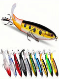 10pcs/set Premium Fishing Lure Kit Bass Trout Baits With Propeller Tail Durable Hooks Realistic Action for Freshwater