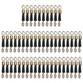 50pcs Fishing Ball Bearing Swivel Solid Rings Fishing Connector