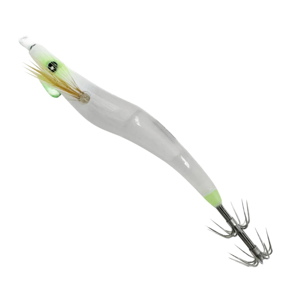 Luminous Lure Hard Shrimp Bait Simulation with Squid Jig Hook