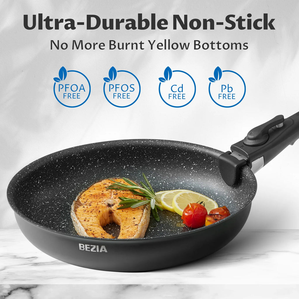 Induction Cookware Set 13 Pieces, Nonstick Pots and Pans Set with Removable Handles,