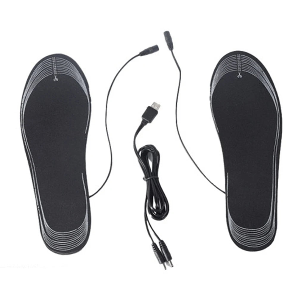 1-10Pairs Heating Insoles Washable Heated Shoes Pad Adjustable Temperature Multifunctional for Winter Fishing Hiking Camping