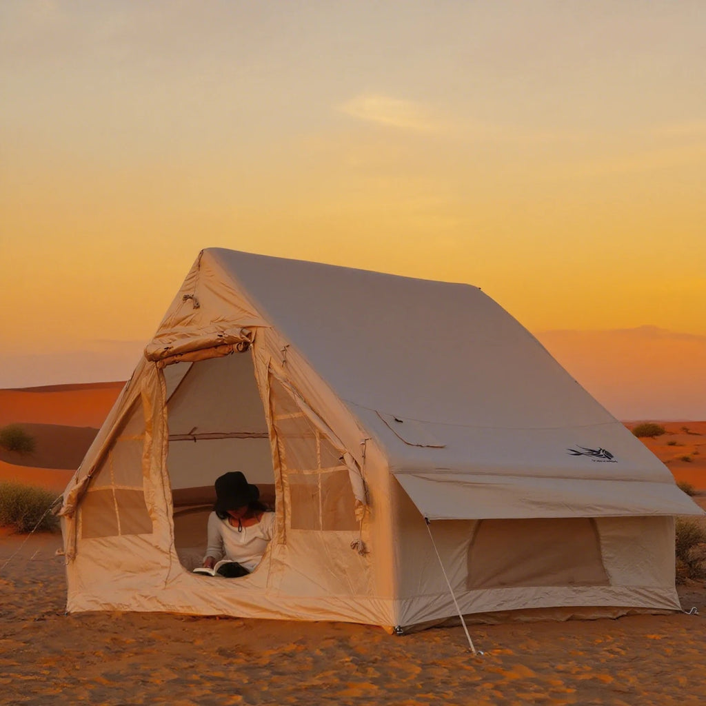 Inflatable Tents For Adult Camping, Luxury Camping Tents, With Stove Plug, 4/6/8 Person