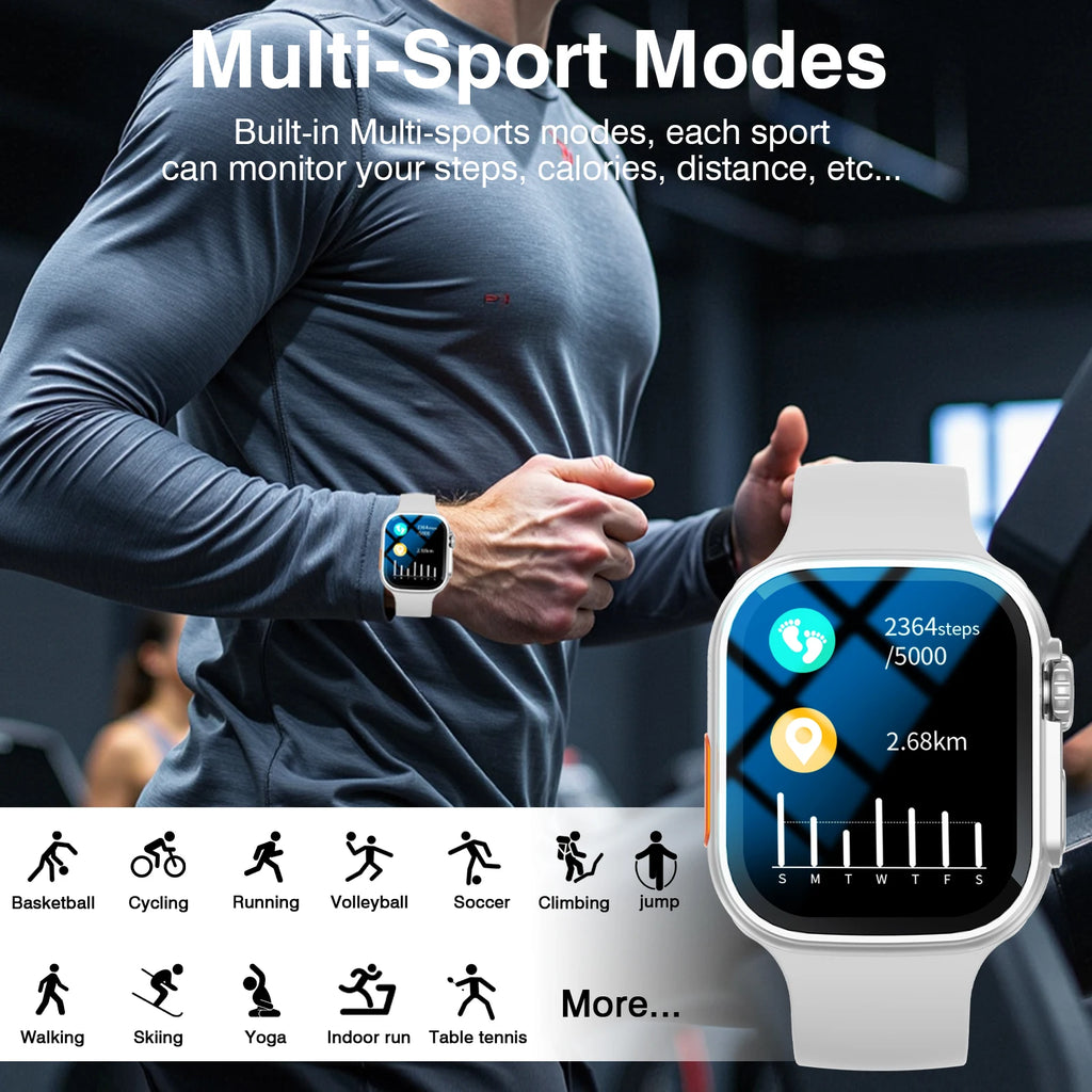 2025 DIY Wallpaper Smart Watch: Wireless Calling, Message Reminder