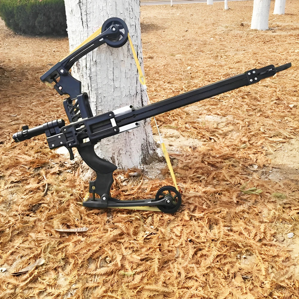 Lightweight Adult Compound Bow, 50-Shot High-Precision Design with Green Light Rail, Portable Outdoor Target Practice Tool