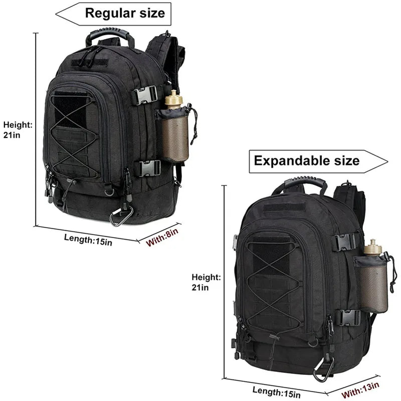 60L Military Tactical Backpack Army  Rucksack