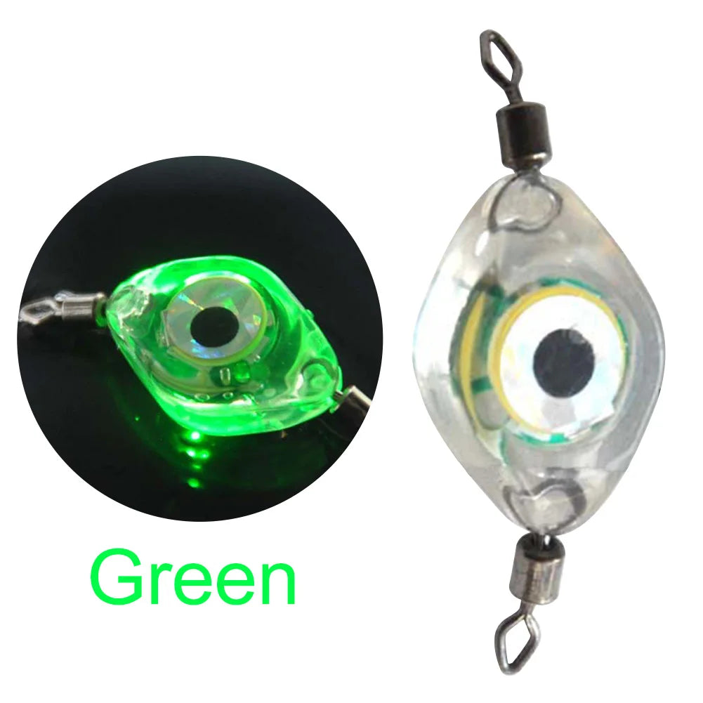 LED Fishing Bait Light Eye Shape Fishing Lure Light LED Waterproof Sensing Deep Drop for Seawater Freshwater for Underwater