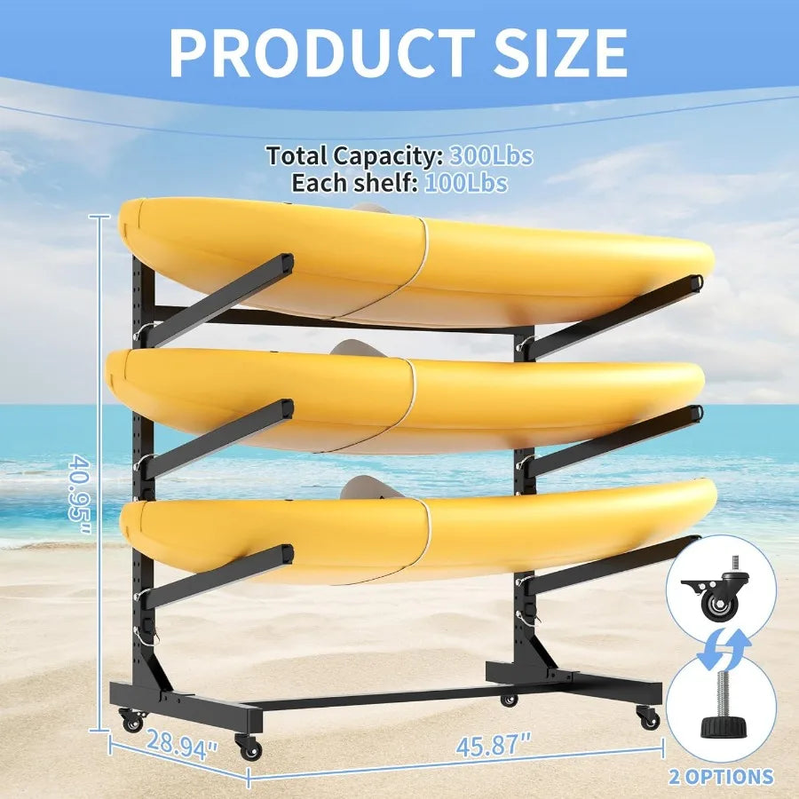 Kayak Storage Rack Heavy Duty Kayak Stand Canoe Rack