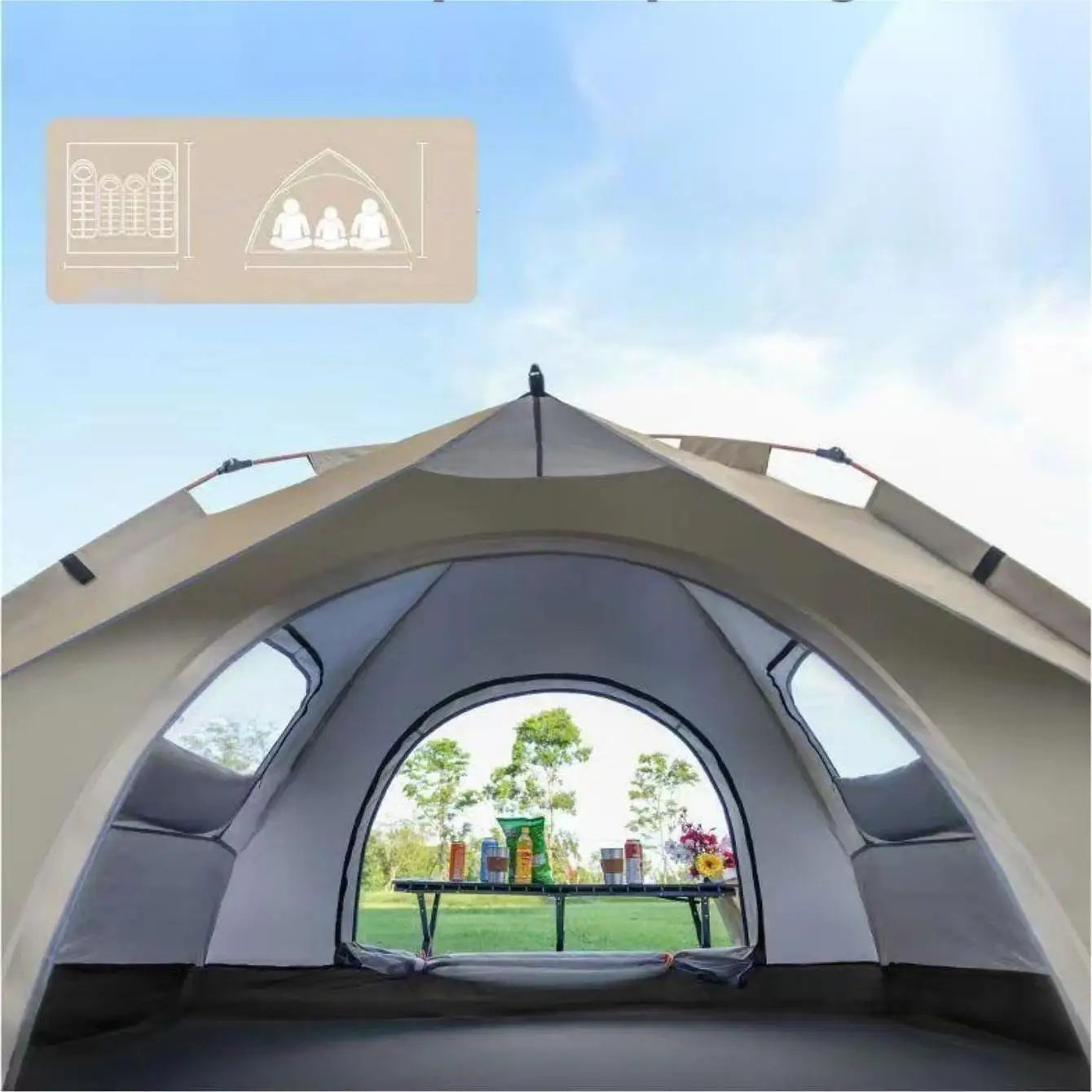 Outdoor shelter Sunshade Self-driving Travel Camping Tent