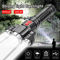 3LED Strong Waterproof LED Flashlight, Portable Camping Bike Light, Remote Outdoor, Car Emergency, Life-Saving Equipment