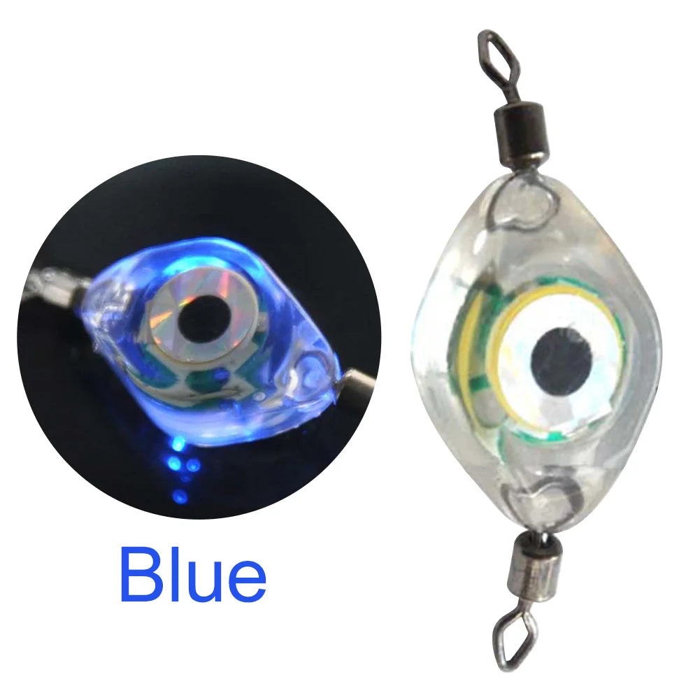 LED Fishing Bait Light Eye Shape Fishing Lure Light LED Waterproof Sensing Deep Drop for Seawater Freshwater for Underwater