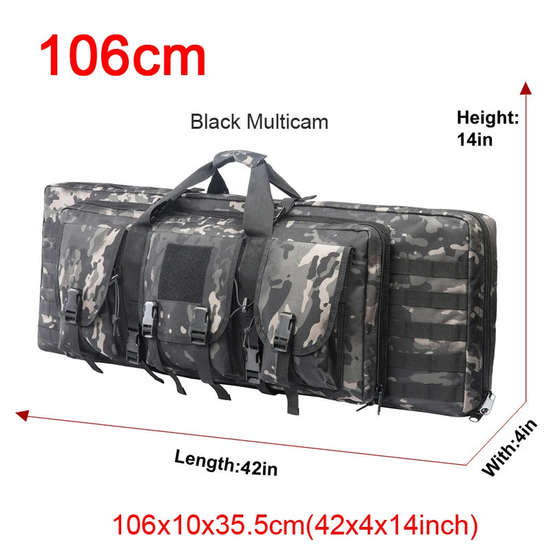 LQARMY Tactical Double Rifle Case Molle  Backpack Hunting