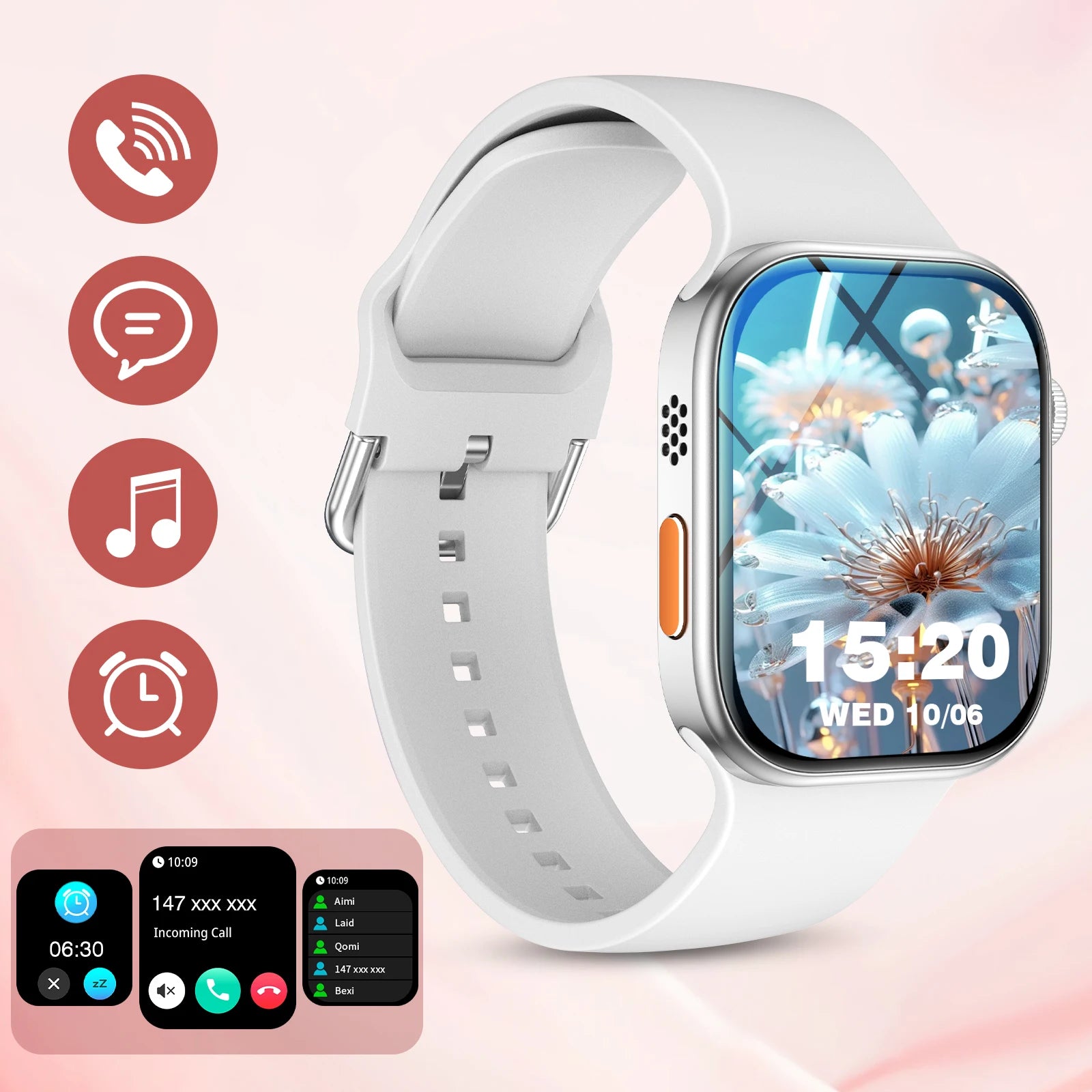 2025 DIY Wallpaper Smart Watch: Wireless Calling, Message Reminder