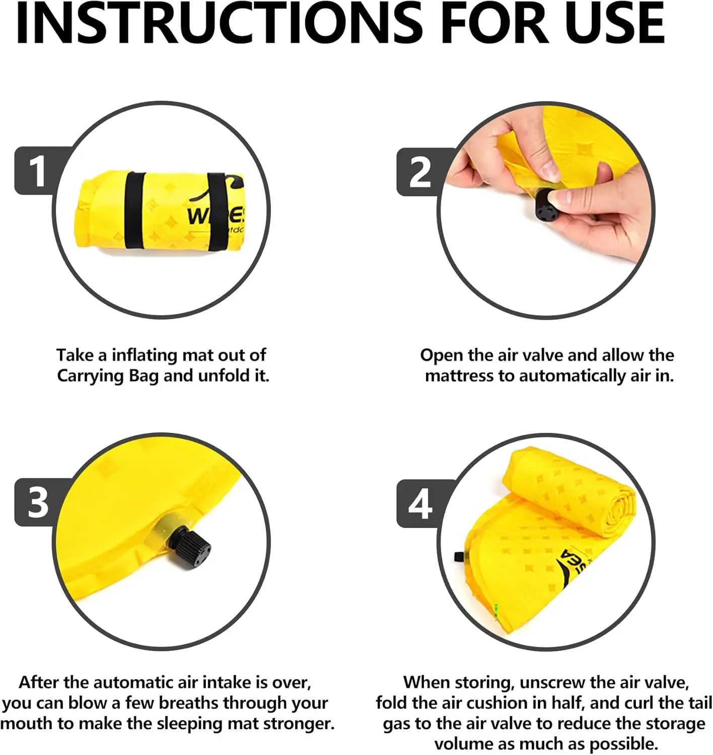 Ultralight Inflatable Sleeping Pad for Camping, Hiking & Travel Outdoor Sleeping Mat