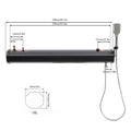Portable Pressurized Camping Shower - 5L Water Tank with Handheld Showerhead for Outdoor Includes Storage Bag