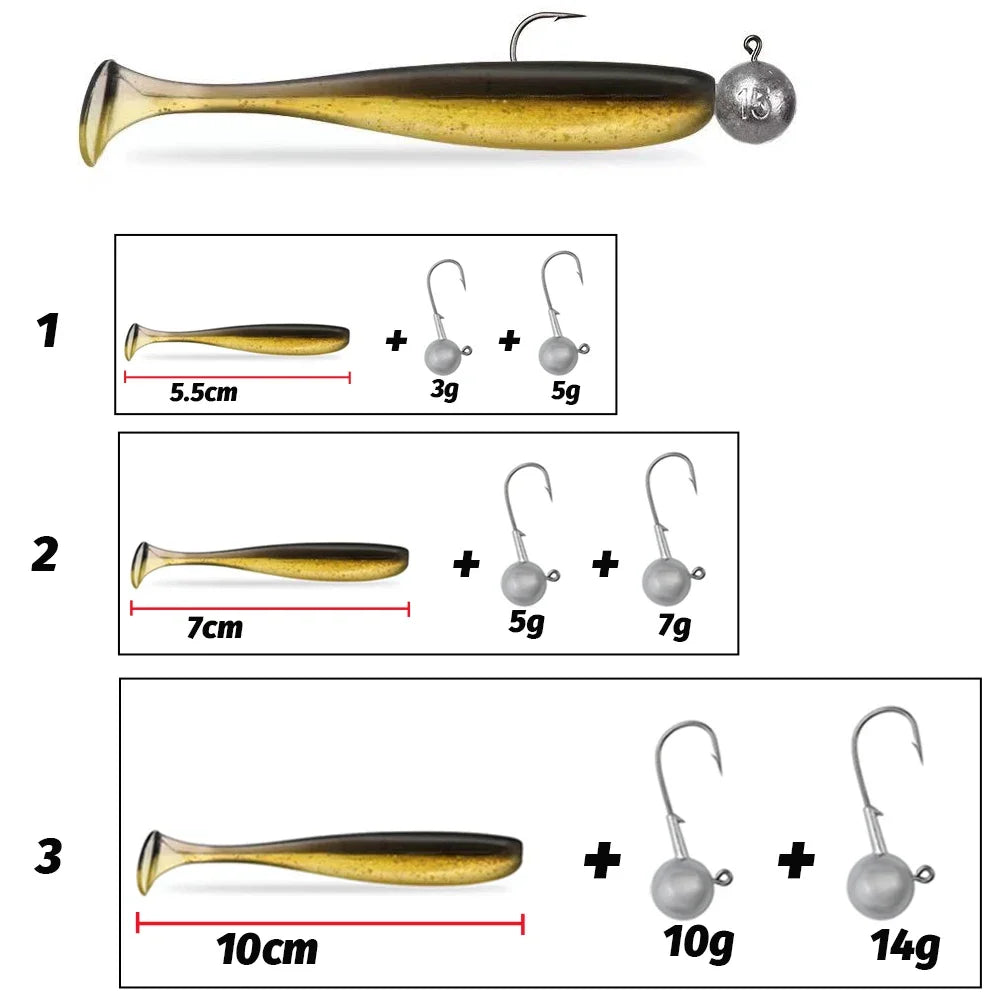 50PCS/Box Metal Jig Bait