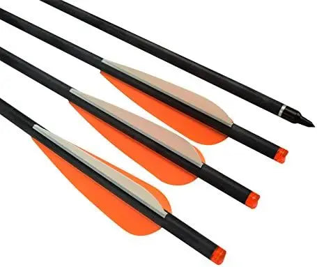 NIKA ARCHERY Crossbow Bolts Carbon Arrows for Target Hunting Outdoor Sport, 12 Pieces