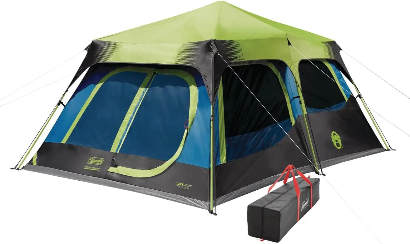 Instant Camping Tent with Large Family Tent with Pre-Attached Poles