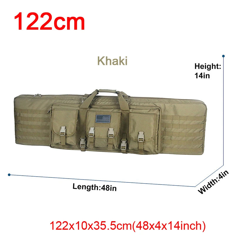 LQARMY Tactical Double Rifle Case Molle  Backpack Hunting