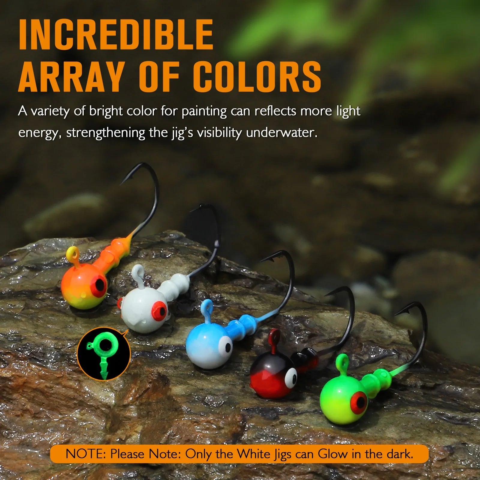 15-40PCS Jig Heads For Fishing Crappie Jigs Swimbait Fishing Hooks For Bass Walleye Trout