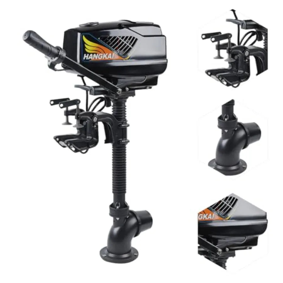 1000W 48V Brushless Electric Outboard Motor for Heavy Duty Fishing Boats and Inflatable Kayaks 4HP HighTorque Short Shaft Engin