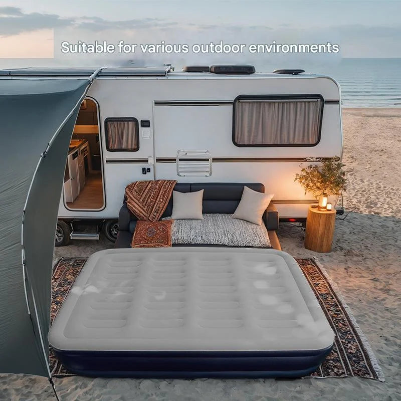 1-2 Person PVC Automatic Inflatable Mattress  Built-In Pump Bed