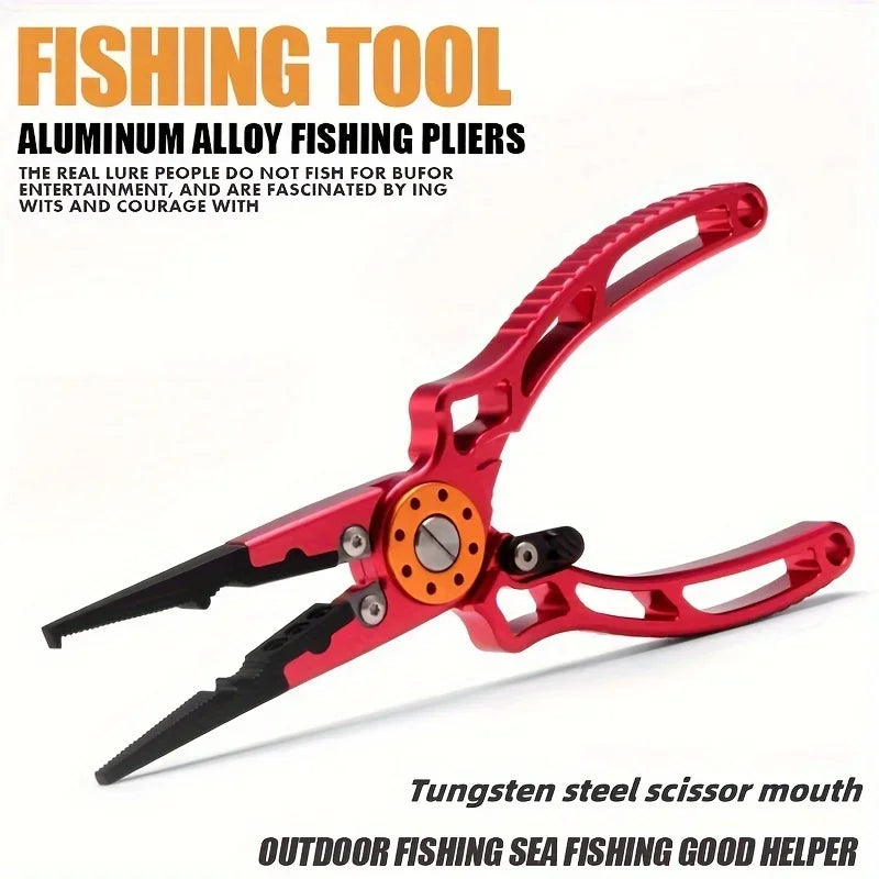 Aviation Aluminum Wire Pliers Multi-functional Fishing Pliers Outdoor Fishing Tools Fish Control Pliers, and Line Cutting Pliers
