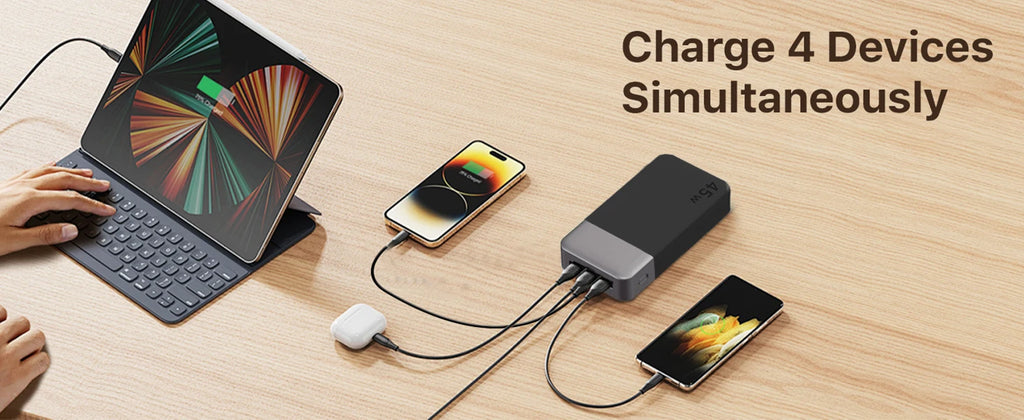 20000mah Power Bank 45W Fast Charging Battery Pack with LED Display for iPhone Android Laptop