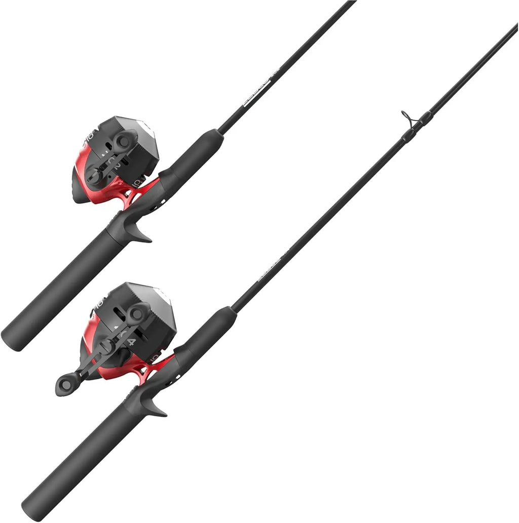2-Pack Spincast Fishing Combos with 5.6ft Rods, Size 30 & 40 Reels